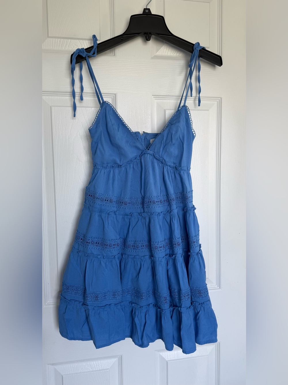 Altar’d State Tie-Shoulder Tiered Dress